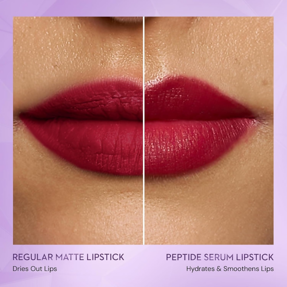 Sugar Cosmetics Glide Peptide Serum Lipstick with Vitamin E - 07 Tuscany Truffle - Dista