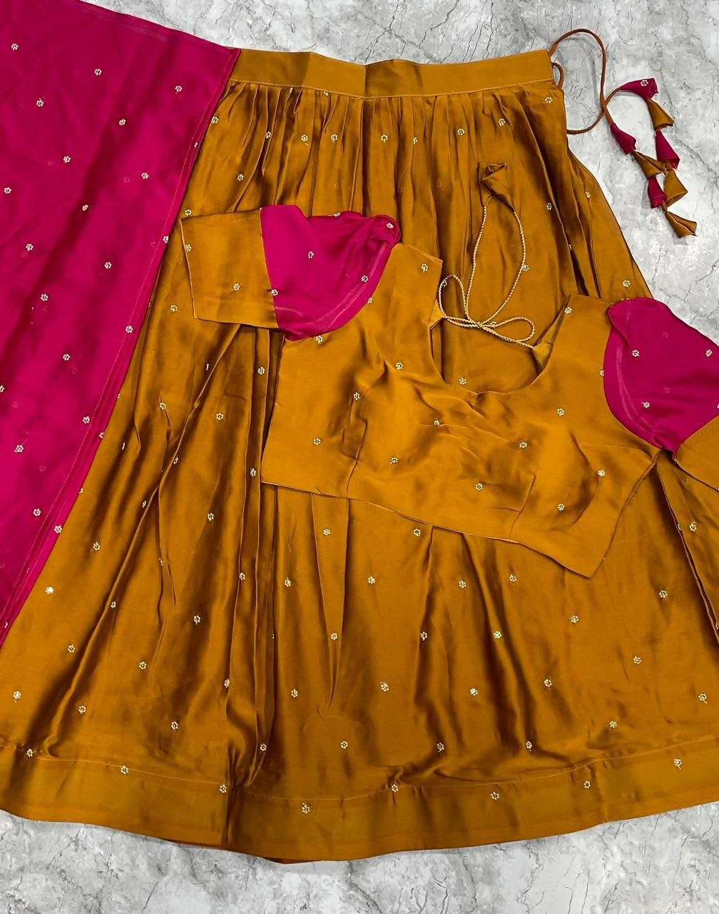 Teeya Creation Womens New Trendy Festive Season Designer Lehenga Choli Set - Pink - Dista