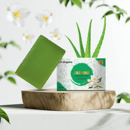 LA Organo Handmade Jasmine Bathing Soap - Distacart