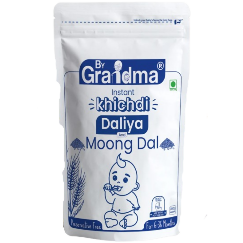 By Grandma Sprouted Cereal Instant Kichidi - Mix-Broken Wheat And Moong Dal - Distacart