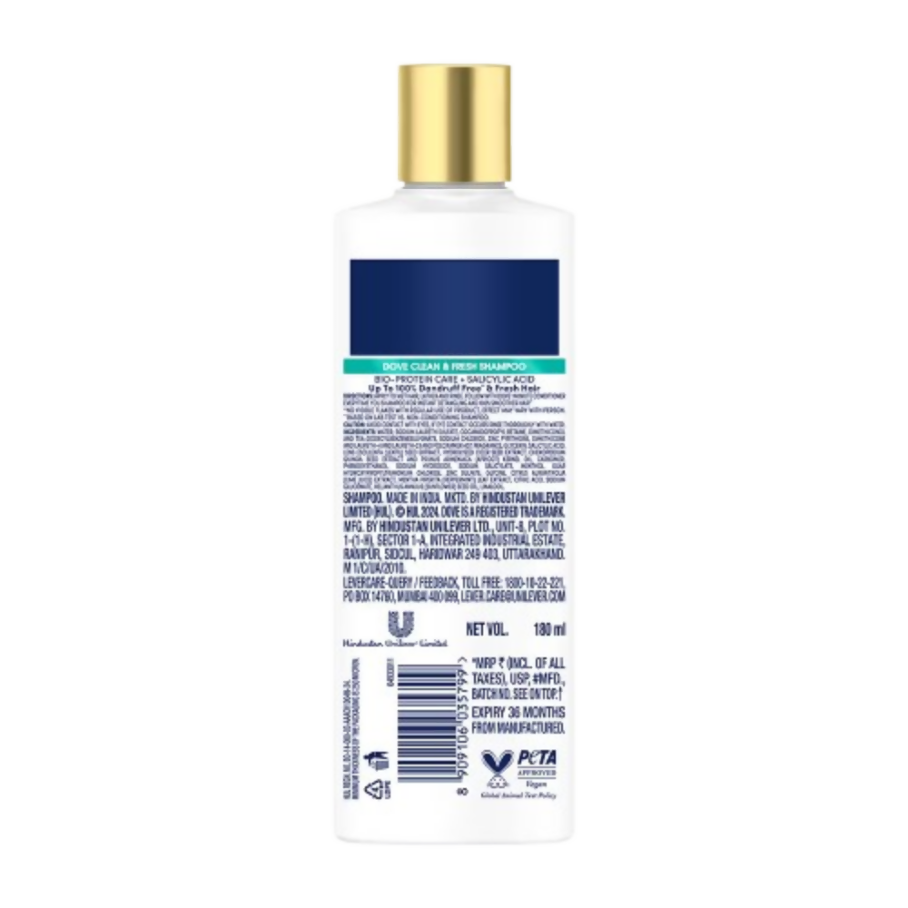 Dove Dandruff Clean & Fresh Shampoo for Clincally Proven