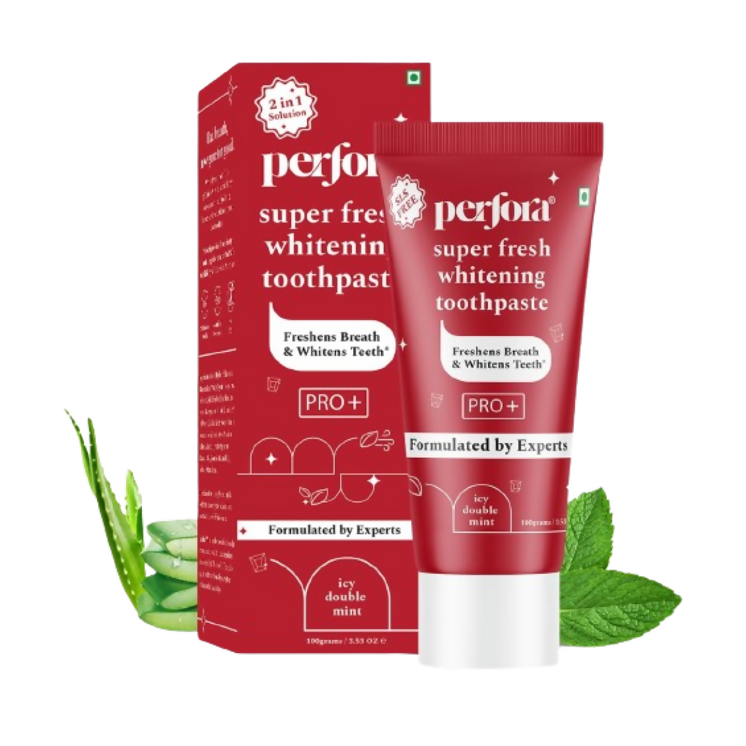 Perfora Super Fresh Whitening Toothpaste - Icy Double Mint - Distacart