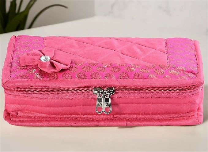 Asmaani Satin 7 Pocket Rani Bow Jewellery Kit - Distacart