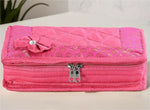Thumbnail for Asmaani Satin 7 Pocket Rani Bow Jewellery Kit