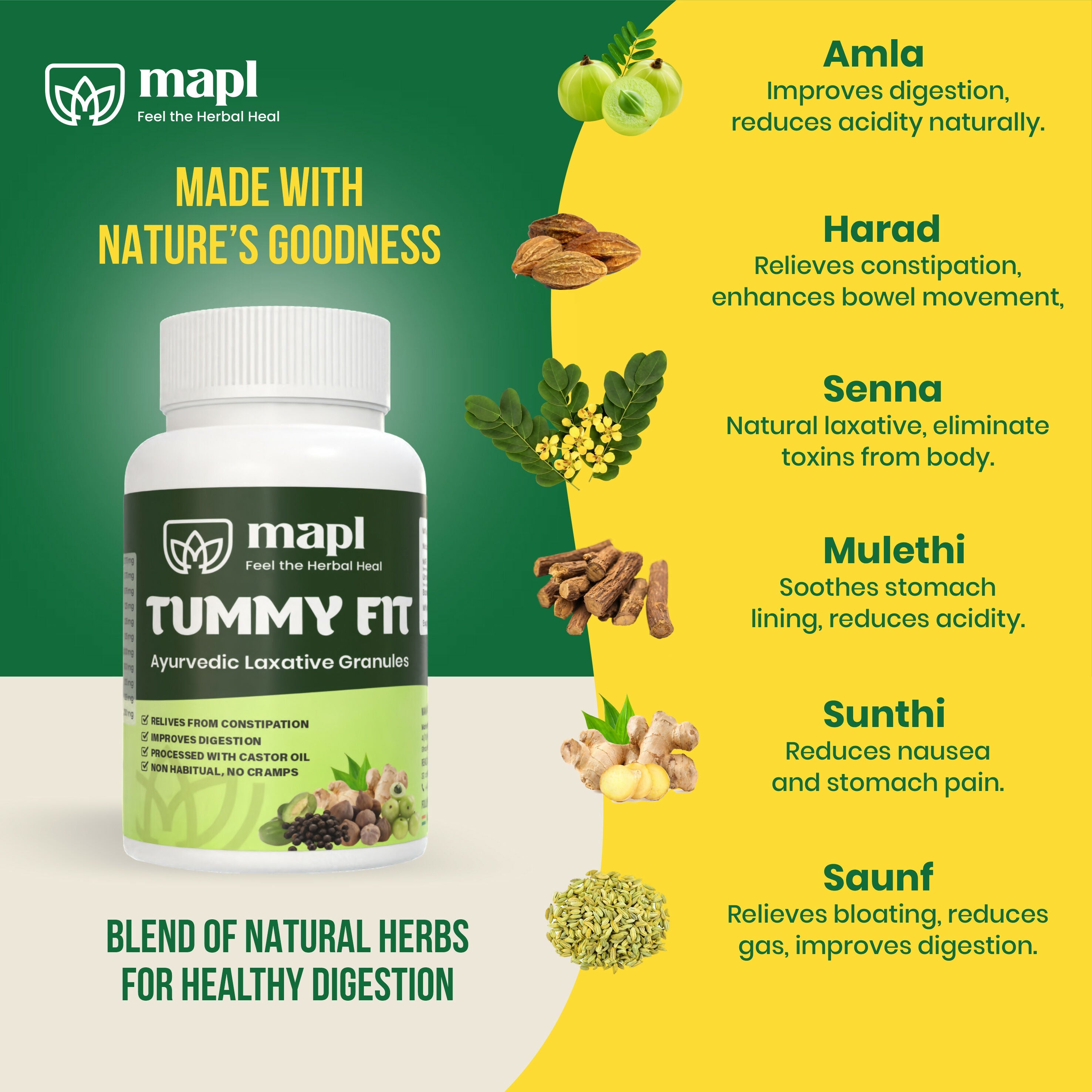 MAPL Tummy Fit Ayurvedic Laxative Powder