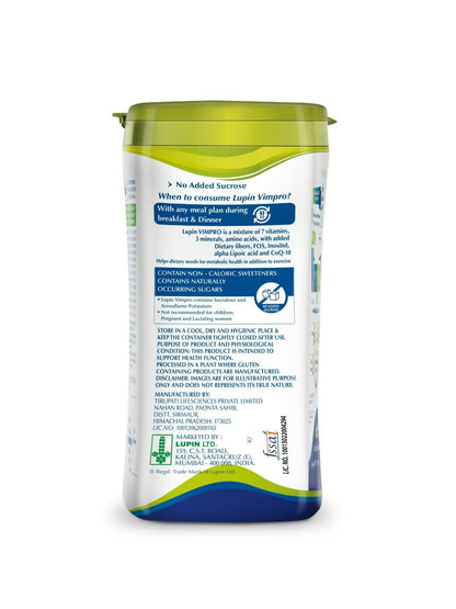 Lupin Vimpro Nutritional Vanilla Protein Powder - Distacart