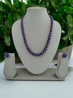 Thumbnail for Inhanns Spectrum Everyday Pearl Sets - Single Strand - Purpale - Distacart