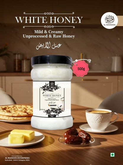 Al Masnoon White Honey Crystal Creamy & Unprocessed Raw Honey - Distacart