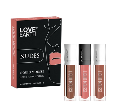 Love Earth Liquid Mousse Matte Lipstick - Nudes - Distacart