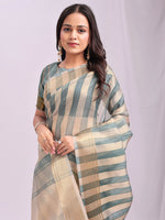 Thumbnail for Astita Organza Green Saree