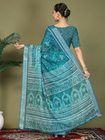 Thumbnail for Astita Cotton Sea Green Saree
