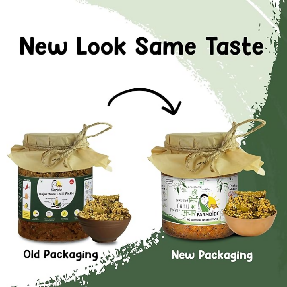 FarmDidi Rajasthani Green Chilli Pickle - Distacart