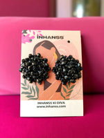 Thumbnail for Inhanns Small Statement Studs Earrings - Black - Distacart