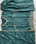 Thumbnail for KC Green Ethnic Wear Ready Made Chinon Suit For Women - Dista
