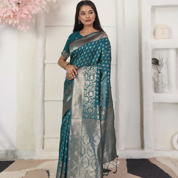 Astita Lichi Silk Rama Saree