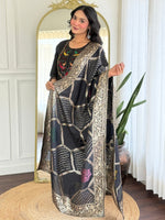 Thumbnail for The52 Women Gorgeous Roman Silk Fabric Straight Kurta, Pant and Dupatta Set