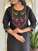 Thumbnail for The52 Women Gorgeous Roman Silk Fabric Straight Kurta, Pant and Dupatta Set