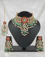Thumbnail for Jewel City Stunning Handcrafted Kundan Choker Jewelry Set - Distacart