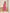 Janasya Pink Cotton Geometric Gathered Dress