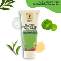 Thumbnail for Pilgrim Australian Gel Face wash Purifying with Tea Tree, 1% Salicylic acid & CICA For Oily Skin, Acne And Pimples - Distacart