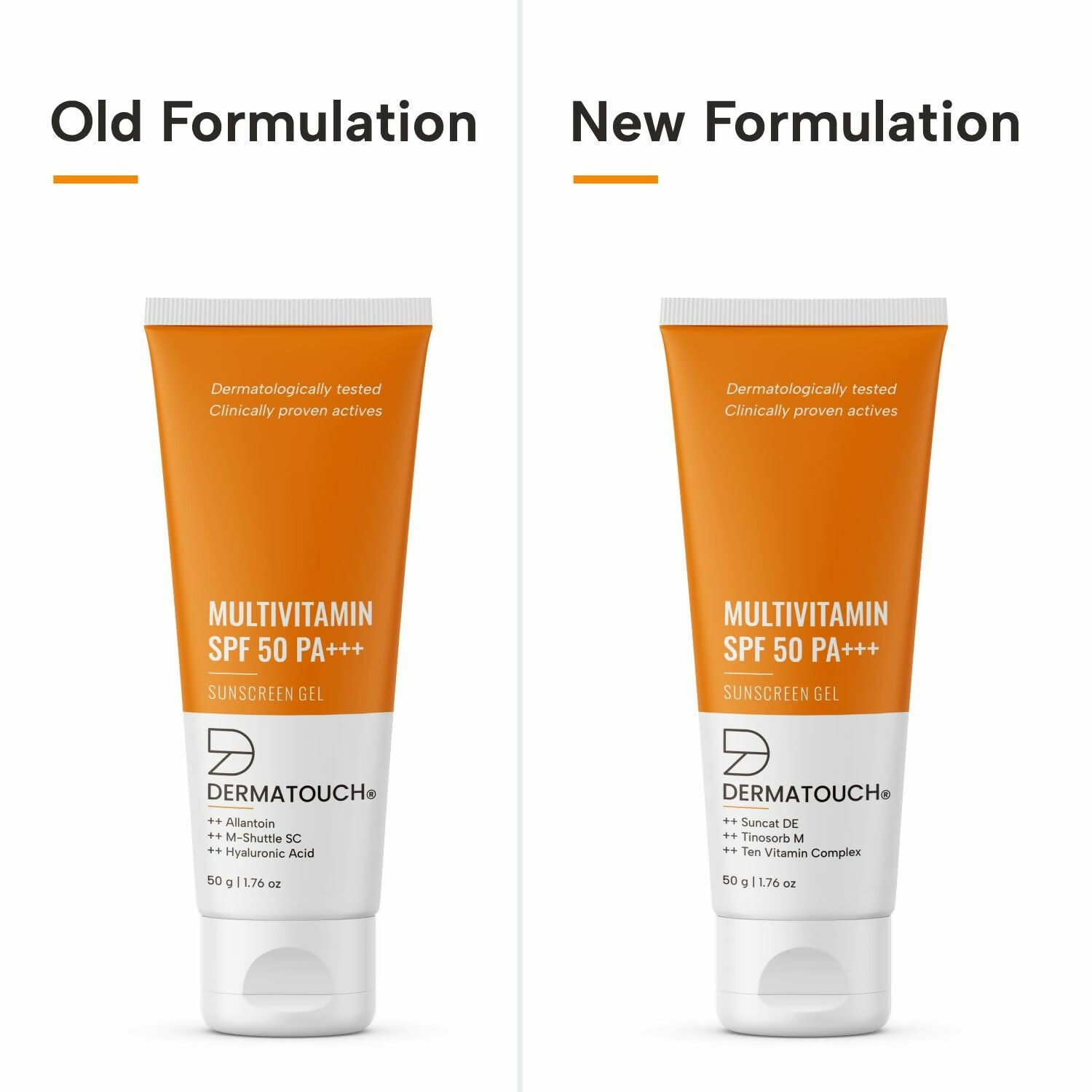 Dermatouch Multivitamin SPF 50 PA+++ Sunscreen Gel - Distacart