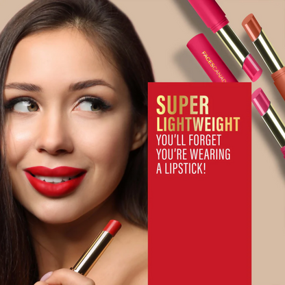 Faces Canada 3 in 1 LongStay Matte Lipstick - Sinful Peach 05 - Distacart