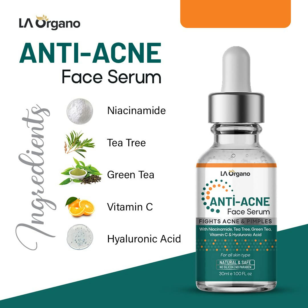 LA Organo Anti Acne Face Serum - Distacart