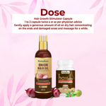 Thumbnail for Rajasthan Herbals Onion Hair Oil & Hair Growth Stimulator Capsule Combo