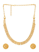 Thumbnail for Ruby Raang Golden Necklace with Studs