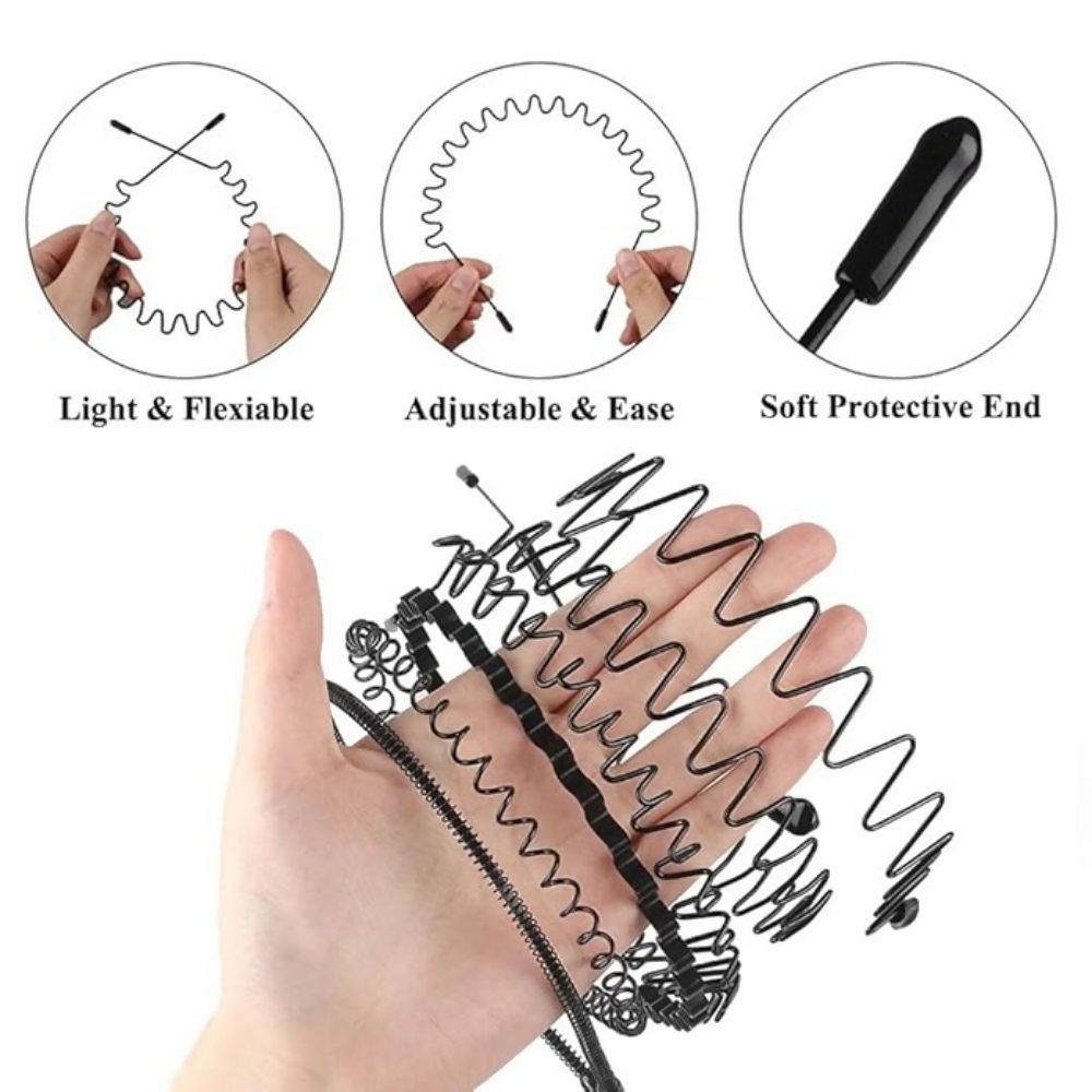 Bronson Professional Metal Hair Band Set - Black - Dista