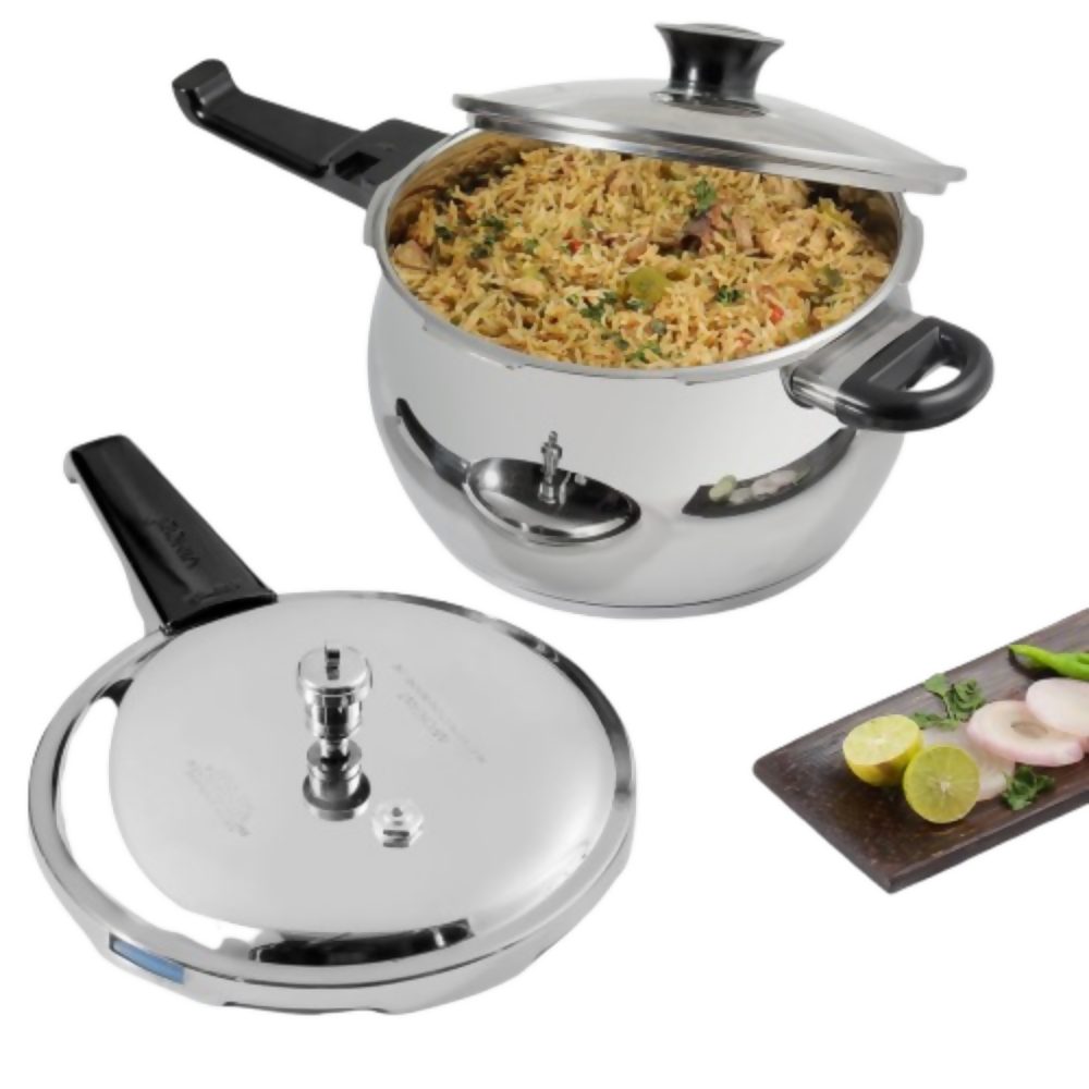 Vinod Splendid Plus Stainless Steel Outer Lid Pressure Cooker - Dista
