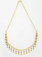 Thumbnail for NVR Women Gold Plated Multicolour Minimal chain - Distacart