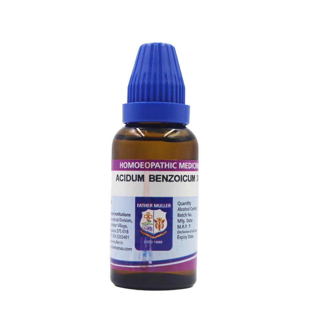 Father Muller Acidum Benzoicum Dilution - Distacart