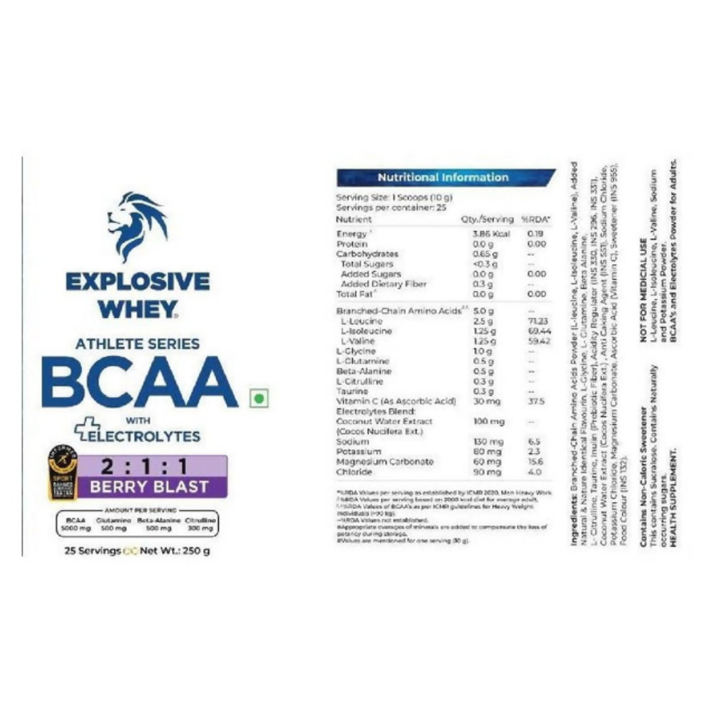 Explosive Whey Athlete Series BCAA - Distacart