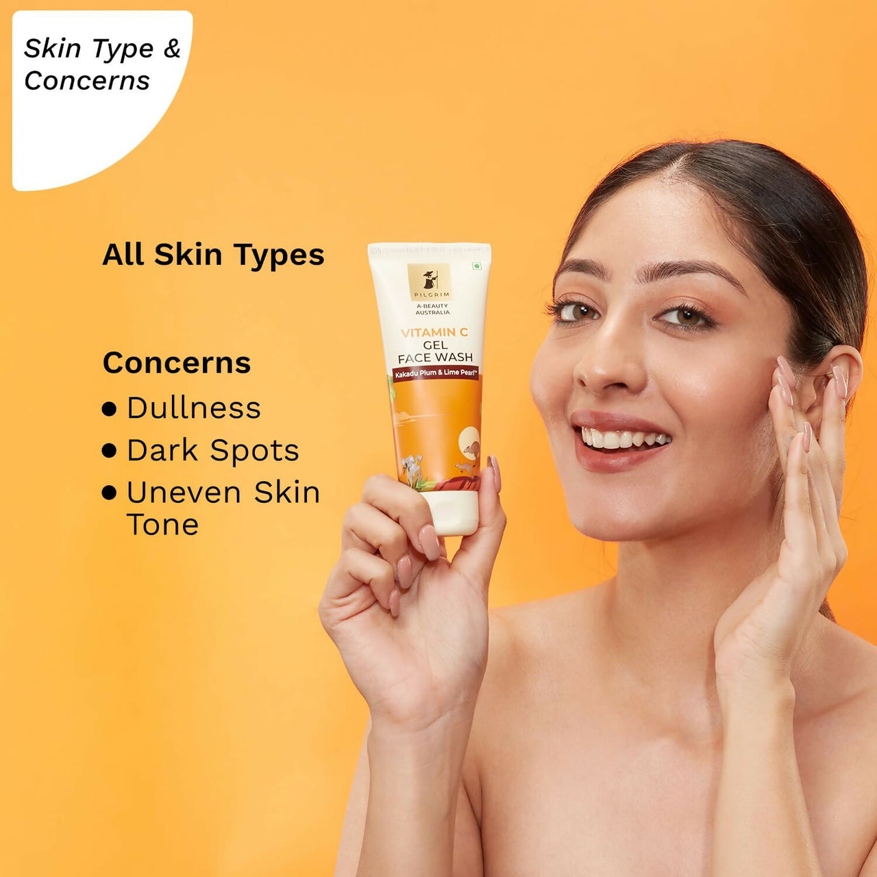 Buy Pilgrim Australian Vitamin C Gel Face Wash For Glowing Skin With
