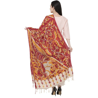 A R Silk Modal Kalamkari Print Fancy Dupatta Color Multi Print Dupatta or Chunni