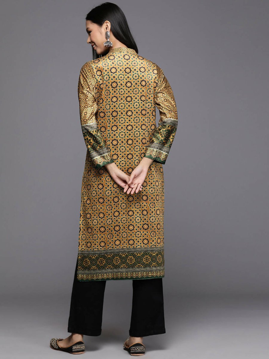Ahalyaa Women's Traditional wear Kurta - Mustard - Distacart
