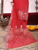 Thumbnail for Hem Embroidered Kurta With Pant & Embroidered Dupatta, Pink - Hiral Fashion - Distacart