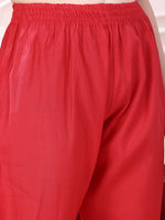 Thumbnail for Hem Embroidered Kurta With Pant & Embroidered Dupatta, Pink - Hiral Fashion - Distacart