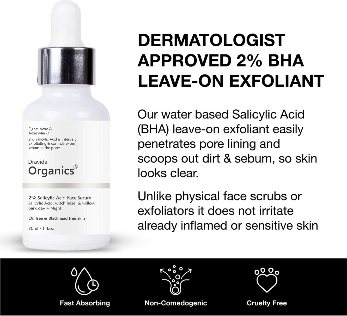 Dravida Organics 2% Salicylic Acid Serum - Dista