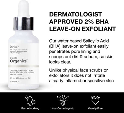 Dravida Organics 2% Salicylic Acid Serum - Dista