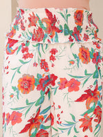 Thumbnail for Janasya Light Cotton Floral A-Line Kurta Set