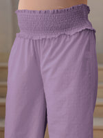 Thumbnail for Janasya Light Dobby Cotton Self Design A-Line Kurta Set