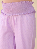 Thumbnail for Janasya Bright Dobby Cotton Yoke Embroidery A-Line Kurta Set