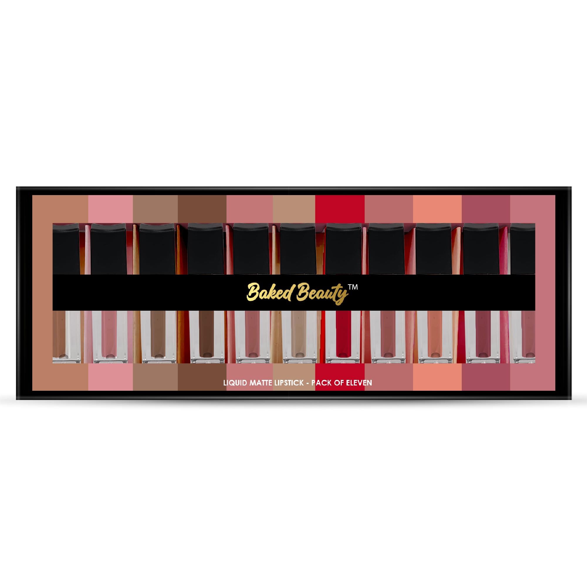 Baked Beauty Liquid Matte Lipstick Set (Set of 11) - Distacart