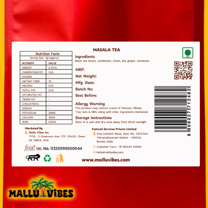 Mallu Vibes Masala Tea - Distacart