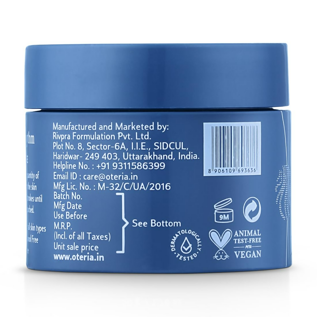 Oteria Premium Bounce Back Skin Face Cream - Night Repair Cream For Glowing Skin and Brightening - Distacart