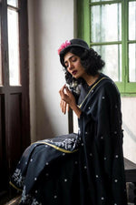 Thumbnail for Exclusive Collection Beautiful Black Embroidery Saree