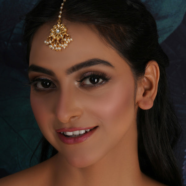 Kundan Maang Tikka (Gold) - Ruby Raang - Distacart