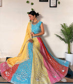 Thumbnail for Lehenga Mart Designer Bollywood Style Wedding Wear Lehenga Choli - Multicolor - Distacart